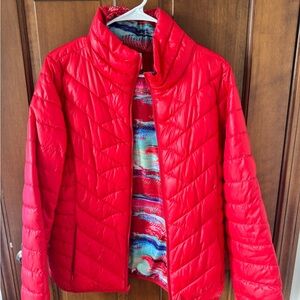 SO Women's Vibrant Red Puffer Jacket